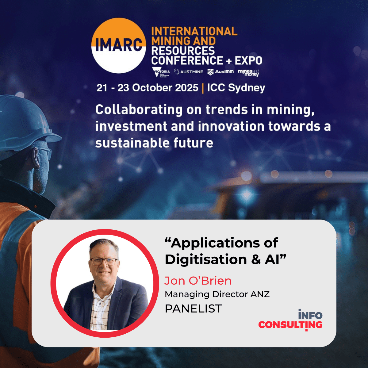 Jon iMARC post week 20 Oct Jon O'Brien, iMARC panelist