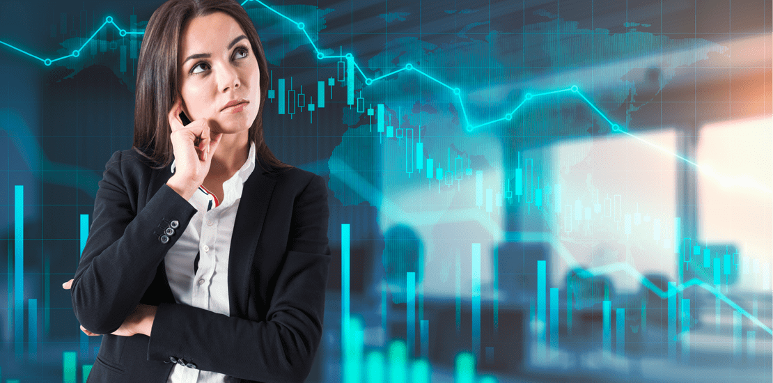 thinking process concept with businesswoman though thinking process concept with businesswoman though